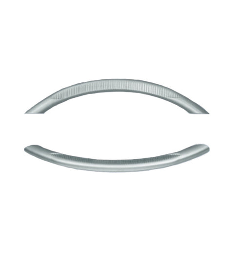 Doorware.com Ridged Curved Stainless Steel Cabinet Pull, Omnia 9449