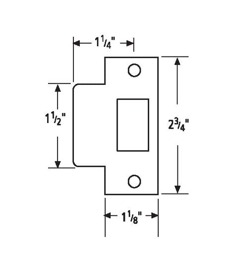 T Door Strike Plate, Omnia 013