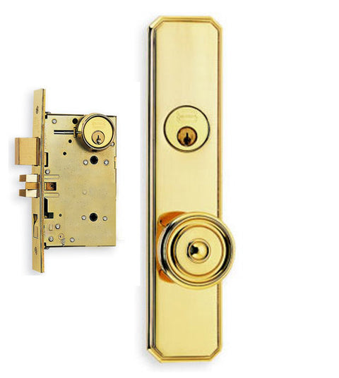 Doorware.com Decorative Layered Knob Mortise Lockset, Omnia 11433
