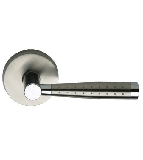 Century City Stainless Steel Door Lever Set, Omnia #19