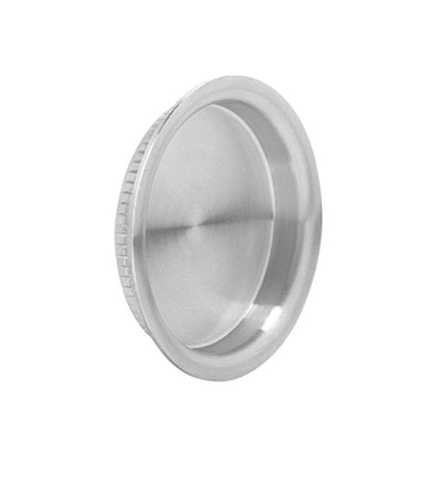 Contemporary Round Stainless Steel Cup Pull, Omnia 7503/52-US32D
