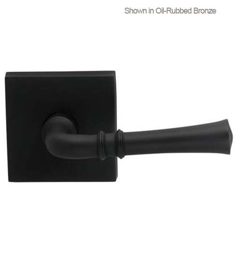 Fluted Door Lever with Square Rose, Omnia 785SQ
