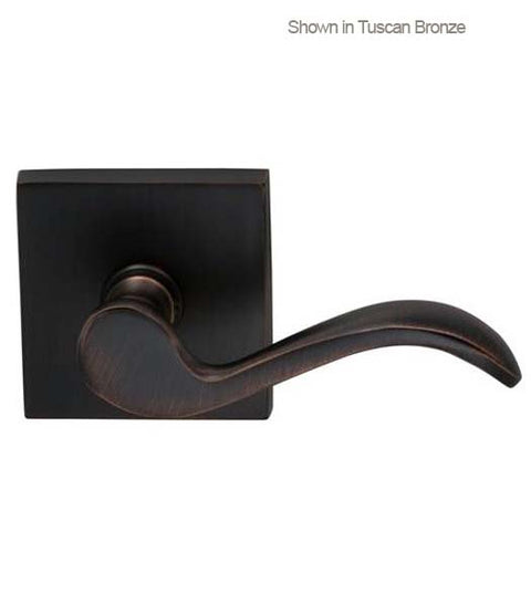 Wave Door Lever with Square Rose, Omnia 895SQ
