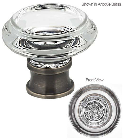 Clear Glass Cabinet Knob, Omnia 9566