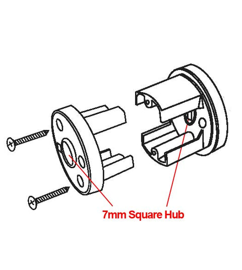 Doorware.com 1/2 Inch Projection Nylon Sub-Rose Assembly for Omnia Brass Leversets, Omnia 983