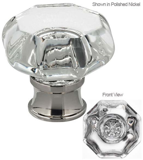 Classic Clear Glass Cabinet Knob, Omnia 9955/32