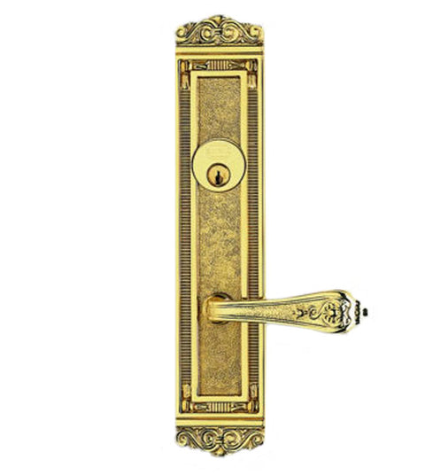 Doorware.com Decorative Designer Door Lever Entry Door Lockset, Omnia D56252