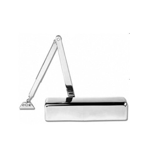 Doorware.com Polished Chrome ADA Compliant Full Cover Grade 1 Tri Packed Door Closer, TC611-US26