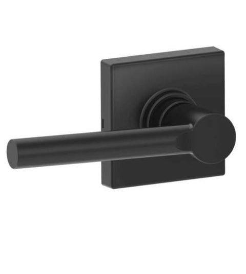 Broadway with Square Rose Leverset, Schlage J-BRW-COL