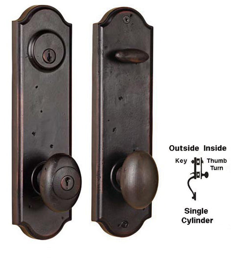 Doorware.com Tramore Single Cylinder Handleset, Weslock 7651