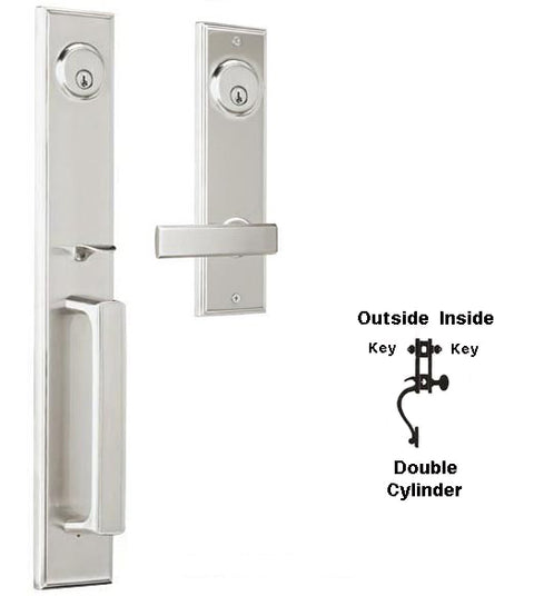 Doorware.com Woodward II Double Cylinder Handleset, Weslock 6691/6202