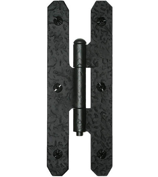7 Inch Rough Iron H Hinge, Acorn RH7BQ