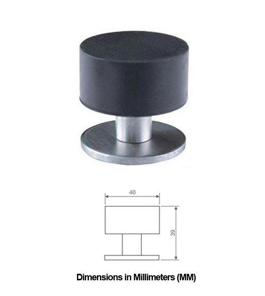 Stainless Steel Modern Floor Mount Door Stop, AHISIG726