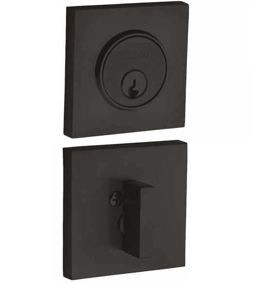 Square Single Cylinder Grade 1 Deadbolt, Baldwin 8220