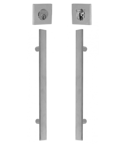 Stainless Steel Exterior Door Pull Handles with Deadbolt - Doorware.com Stainless Steel Exterior Door Pull Handles with Deadbolt - Doorware.com