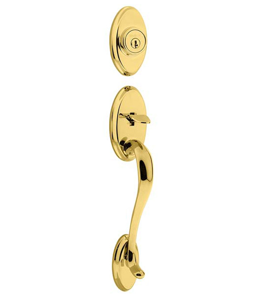 Shelburne Dummy Cylinder Handleset, Kwikset 802SE