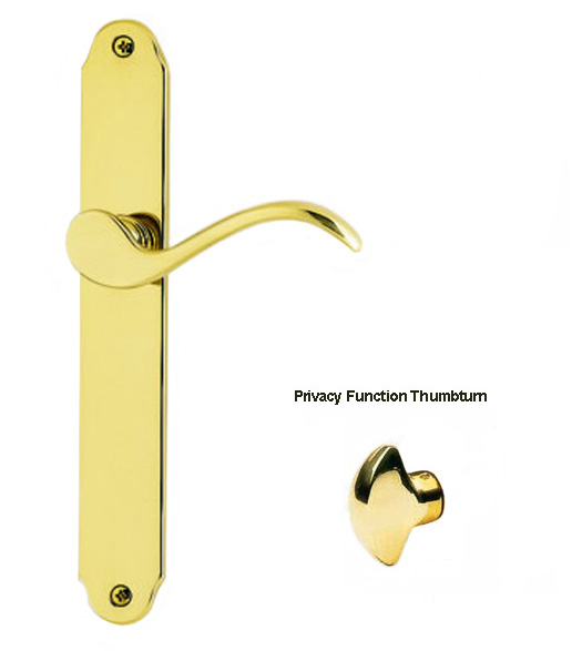 Scroll Narrow Plate Lever Set, Omnia 16858