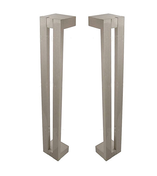 6 Inch Modern Shower Door Pulls, Pair, First Impressions FIISD3014