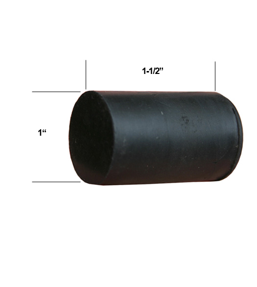 Replacement Rubber Tip for Heavy Duty Door Stops, Deltana DSFRUBBER