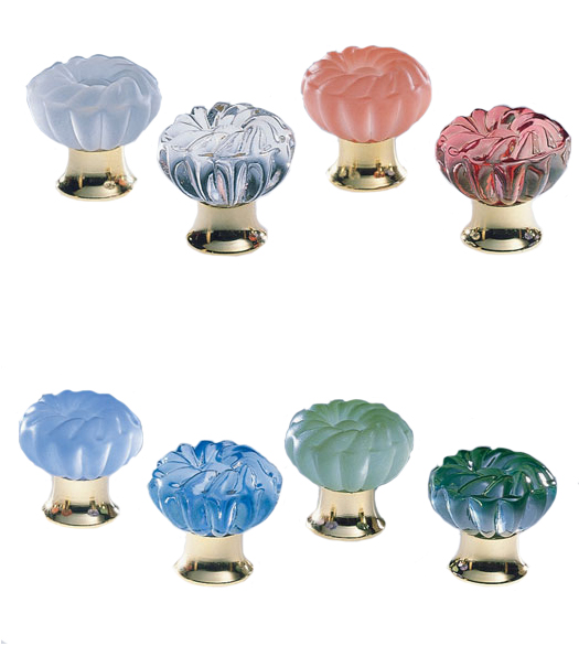 Romantic Colored Glass Knob, Omnia 4341