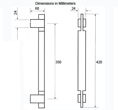 AHI AP-SIG441 Contemporary Appliance Pull