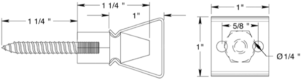 Deltana SDH101 Solid Brass Short Shutter Door Holder Specifications
