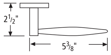 SD409-914 3 Foot Contemporary Stainless Steel Glass Door Pull Size