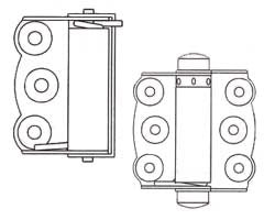Single Action Spring Hinges
