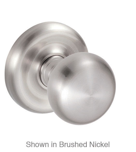 Doorware.com Brass Half Round Knob With Contoured Radius Rose, Fusion 01-A7