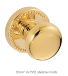 Doorware.com Half Round Knob With Beaded Rose, Fusion 01-B6