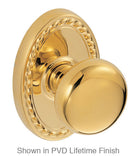 Wellington Half-Round Knob with Oval Rope Rose, Fusion 01-B9