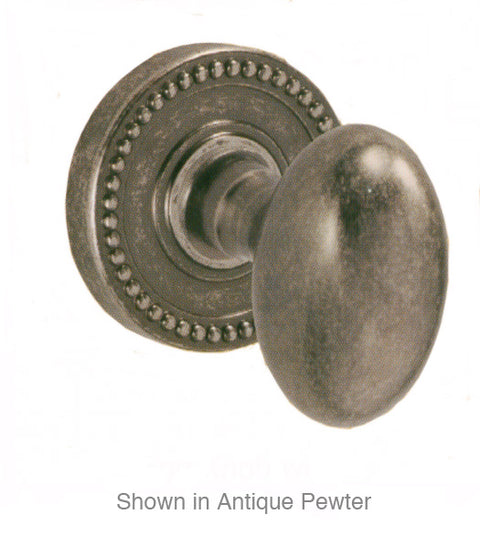 Doorware.com Egg Knob With Beaded Rose, Fusion 02-B6