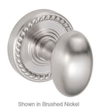 Wellington Egg Knob with Round Rope Rose, Fusion 02-B8