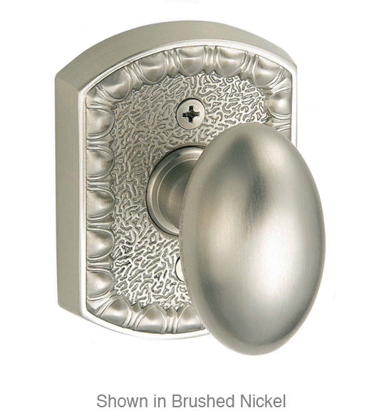 Doorware.com Old World Egg Knob and Rose, Fusion 02-F8