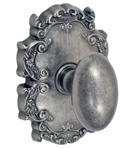 Doorware.com Victorian Brass Egg Knob with Rose, Fusion 02-C8
