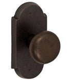 Doorware.com Half Round Sandcast Bronze Knob With Large Scalloped Plate, Fusion 07-C7