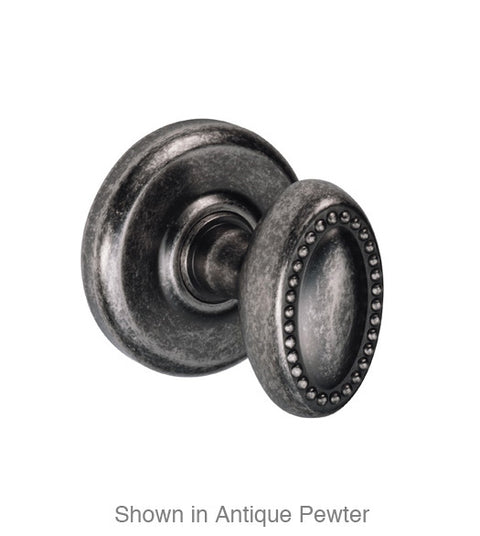 Doorware.com Colonial Crest Beaded Egg Knob with Radius Rose Fusion 10-B2