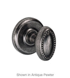 Colonial Crest Beaded Egg Knob with Radius Rose Fusion 10-B2