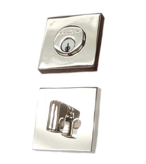 Doorware.com Polished Stainless Steel Square Deadbolt, Fusion S7-0