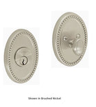 Oval Beaded Rose Deadbolt, Fusion B7