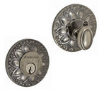 Doorware.com Floral Round Rose Deadbolt, Fusion D8