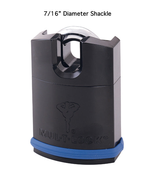 Doorware.com Mul-T-Lock #11 E-Series 7/16 Diameter Shackle High Guard Padlock