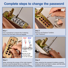 Keyless Herculite Glass Door Bottom Rail Lock, Easilok SK777