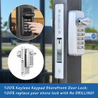 Keyless Keypad Storefront Door Lock, Replacement for Adams Rite with Drilling Free by DIY installation, Easilok SK1850
