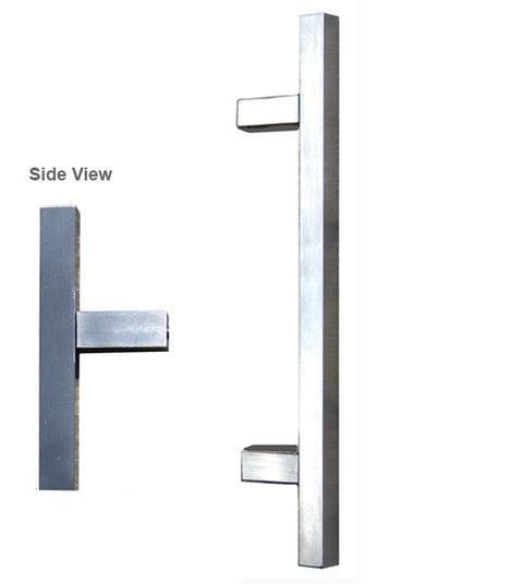 Doorware.com 18 Inch Modern Square Stainless Steel Appliance Pull, First Impressions SQDP/18-US32D