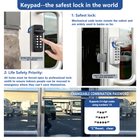 Keyless Keypad Storefront Door Lock, Replacement for Adams Rite with Drilling Free by DIY installation, Easilok SK1850