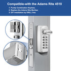 Keyless Storefront Deadlatch - Patented Non-Handed Mechanical Lock, Easilok SK4510