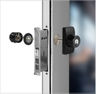 Mechanical Storefront Door Lock - Patented Twist-to-Lock Keyless with No key No code- Absolute Owner Control - Drill-Fr, Easilok SM1850
