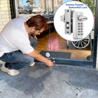 Keyless Herculite Glass Door Bottom Rail Lock, Easilok SK777