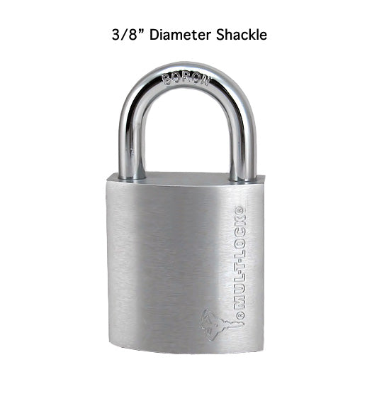Medium Duty Brass Padlock With 3/8 Shackle, Mul-T-Lock G55G1